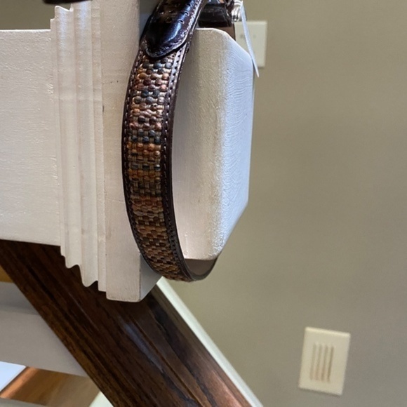 Brighton Tweed  Leather Belt Small/ 28 - Picture 7 of 7